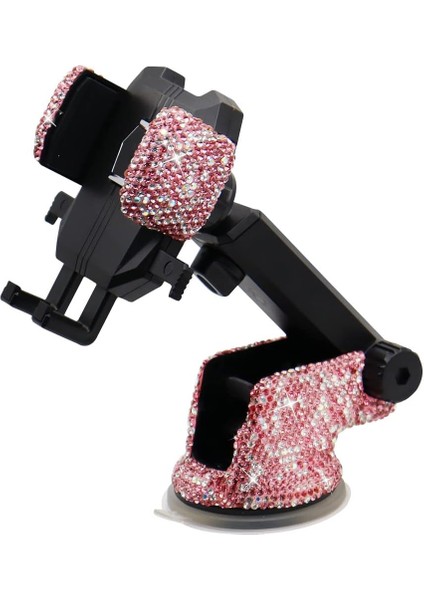Bling Araç Telefonu Montaj Tutucu, Kadınlar ve Kızlar Için Parlak Kristal Rhinestone Telefon Standı, Ön Cam Kontrol Paneli Için Araba Aksesuarları, Çoğu Cep Telefonuyla Uyumlu (Pem (Yurt Dışından)