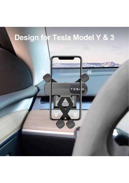 Tesla Telefon Montajı Için, Tesla Model 3/y Aksesuarları 2016-2023, Tüm 4-7 Inç Telefonlar ve Tüm Arabalarla Uyumlu Yerçekimi Araç Telefonu Tutucu (Yurt Dışından) fiyatları