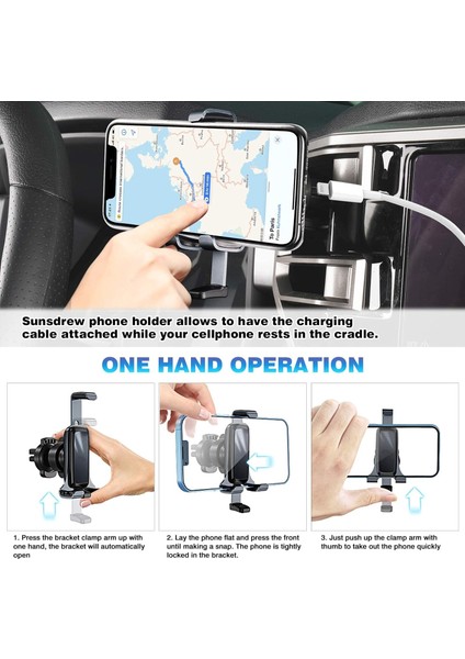 2015-2023 Ford Mustang Için Araç Telefonu Tutucu (Ecoboost/mach-E Için Değil) Aksesuarlar Hava Firar Cep Telefonu Montajı Tümü Için Handsfree Telefon Standı 4-7 Inç Telefon Kalın K (Yurt Dışından) fiyatları