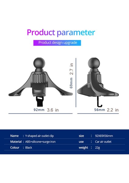 Araç Montajı Için Evrensel Havalandırma Klipsi, [çap 0,67 Inç (17 Mm)] Bağlantı Topu, Çoğu Araç Telefonu Tutucu ve Kablosuz Araç Şarj Cihazı Için Telefon Havalandırma Klipsi (1 Pak (Yurt Dışından) fiyatları