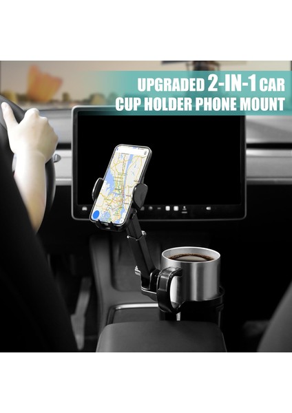 Master Show Yükseltilmiş 2'si 1 Arada Araç Bardak Tutucu Ayarlanabilir Delikli Cep Telefonu Tutucu, Telefon Tutucu ile Araç Bardak Tutucu Genişletici, Araba Için Cep Telefonu Tutuc (Yurt Dışından) fiyatları