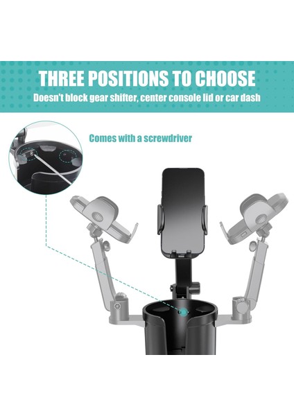 Master Show Yükseltilmiş 2'si 1 Arada Araç Bardak Tutucu Ayarlanabilir Delikli Cep Telefonu Tutucu, Telefon Tutucu ile Araç Bardak Tutucu Genişletici, Araba Için Cep Telefonu Tutuc (Yurt Dışından) modelleri