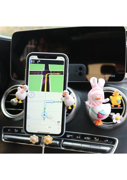 Araba Için Sevimli Ördek Telefon Tutucu, Karikatür Ördek Araba Havalandırma Telefon Montaj Klipsi Telefon Standı Sevimli Araba Dekor Araba Iç Aksesuarları (Stil 8) (Yurt Dışından) modelleri