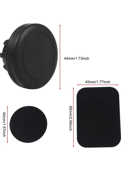 Paket Manyetik Telefon Tutucu Dağı Mıknatıs ve Metal Plaka ile 17MM Küresel Mafsal Soketi Araba Akıllı Telefon Standı Için Yedek Taban Havalandırma Ön Cam Kontrol Paneli Kızaksız Y (Yurt Dışından) modelleri