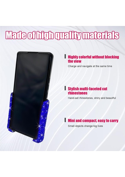 Bling Araç Telefonu Tutucu, 360° Ayarlanabilir Mini Dash Havalandırma Otomatik Telefon Bağlantısı, Kadınlar ve Kızlar Için Kristal Havalandırma Klipsi Cep Telefonu Tutucu, Araç Içi (Yurt Dışından) modelleri