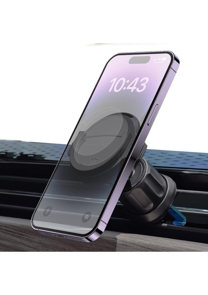 Araba Havalandırması Için Soket Telefon Montajı 360 Dönme Araba Havalandırması Telefon Montaj Tutucu Araç Sapları Soket Montajı Kullanıcıları Için Pano Standı iPhone Samsung Için U (Yurt Dışından)