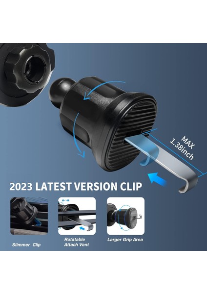 Araba Havalandırması Için Soket Telefon Montajı 360 Dönme Araba Havalandırması Telefon Montaj Tutucu Araç Sapları Soket Montajı Kullanıcıları Için Pano Standı iPhone Samsung Için U (Yurt Dışından) fırsatları