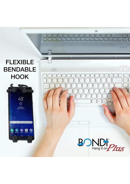 Plus Flex Telefon Tutucu ve Stand - 6,75 Inçe Kadar Araba Bisikleti ve Masa Için Ayarlanabilir Esnek Silikon Kılıf Asma Montaj Parçası Büyük Cep Telefonları - iPhone Xs Xr 11 Se - (Yurt Dışından)