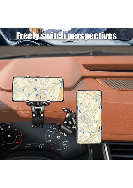 Lifegiverwise Telefon Tutucu - 2024 Yükseltme Çok Fonksiyonlu Araç Kontrol Paneli Cep Telefonu Tutucu, Döner Standlı Araç Telefonu Tutucu, Evrensel 360 Dönebilen Geri Çekilebilir T (Yurt Dışından) modelleri