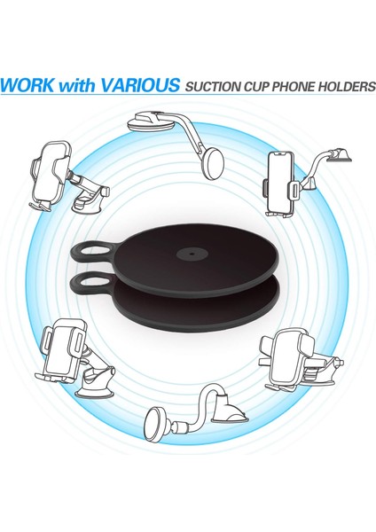 Vantuzlu Telefon Montajı Için Gösterge Paneli Ped Montaj Diski, Araç Içi Kamera Için 2.95 Inç/75 mm Yapışkan Yapışkan Disk 3m Ekstra Güçlü Çift Taraflı Daire Yapışmalı Yedek Çıkart (Yurt Dışından) fiyatları