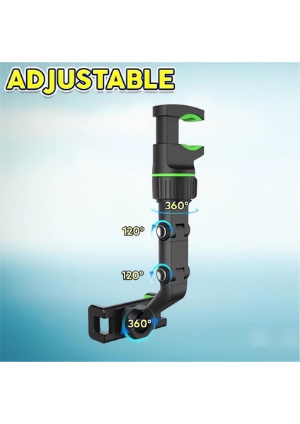 2024 Yeni Çok Fonksiyonlu Dikiz Aynası Telefon Tutucu, Cep Telefonu ve Gps Için 360° Dönebilen Araç Telefonu Tutucu, Tüm Cep Telefonları Için Geri Çekilebilir ve Ayarlanabilir Evre (Yurt Dışından) fırsatları