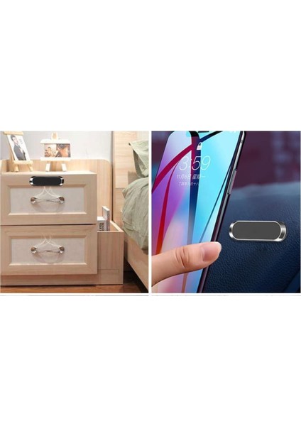 Nutech Manyetik Kontrol Paneli Mini Araç Montajlı Telefon Tutucu, Metal Plakalı, Iphone'lar Için Magsafe ile Uyumlu, Android - Gümüş Şerit (Yurt Dışından) modelleri