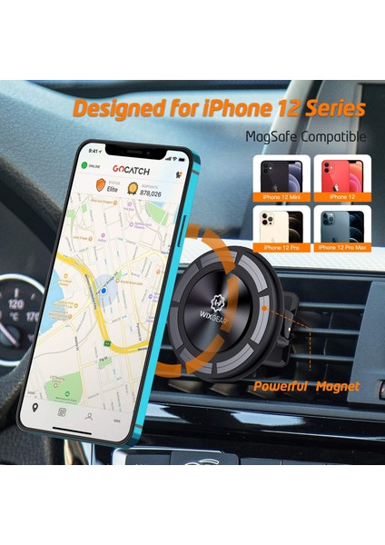 Manyetik Telefon Araç Montaj Aparatı, Evrensel Havalandırmalı Manyetik Telefon Araç Montaj Aparatı, iPhone 12 ve Tüm Cep Telefonları ile Uyumlu, iPhone 12 Araç Montaj Aparatı (Yurt Dışından) fiyatları
