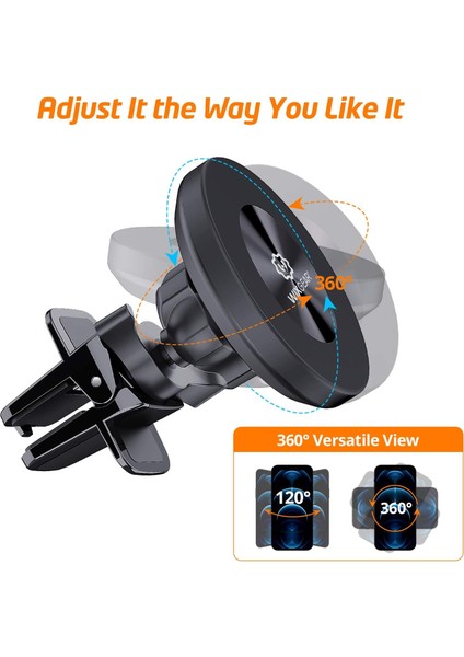 Manyetik Telefon Araç Montaj Aparatı, Evrensel Havalandırmalı Manyetik Telefon Araç Montaj Aparatı, iPhone 12 ve Tüm Cep Telefonları ile Uyumlu, iPhone 12 Araç Montaj Aparatı (Yurt Dışından) modelleri
