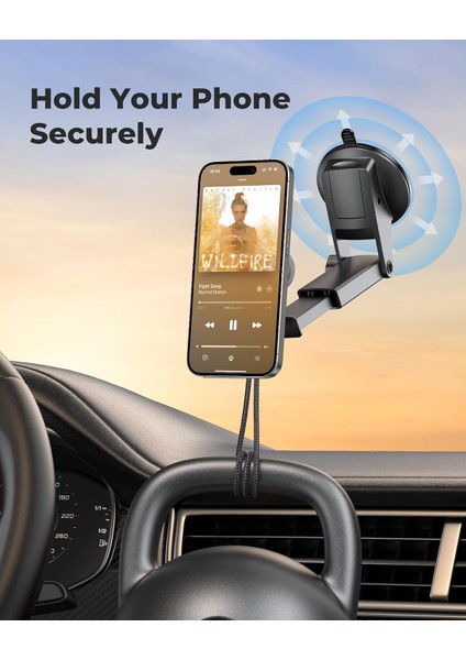 Evrensel Soket Kontrol Paneli Araç Montaj Aparatı Popsockets ile Çalışır, Kontrol Paneli Ön Camı Için Manyetik Soket Telefon Tutucular, Eller Serbest Araç Telefonu Montajı Pop Grip (Yurt Dışından)