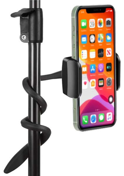 Araba, Bebek Arabası, Koşu Bandı, Alışveriş Sepeti, Bisiklet, Tekne, Golf Arabası Için Esnek ve Ayarlanabilir Deve Boynu Telefon Tutucu - Masa Için iPhone Tutucu, Yatak - Cep Telef (Yurt Dışından)