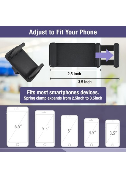 Araba, Bebek Arabası, Koşu Bandı, Alışveriş Sepeti, Bisiklet, Tekne, Golf Arabası Için Esnek ve Ayarlanabilir Deve Boynu Telefon Tutucu - Masa Için iPhone Tutucu, Yatak - Cep Telef (Yurt Dışından) fırsatları