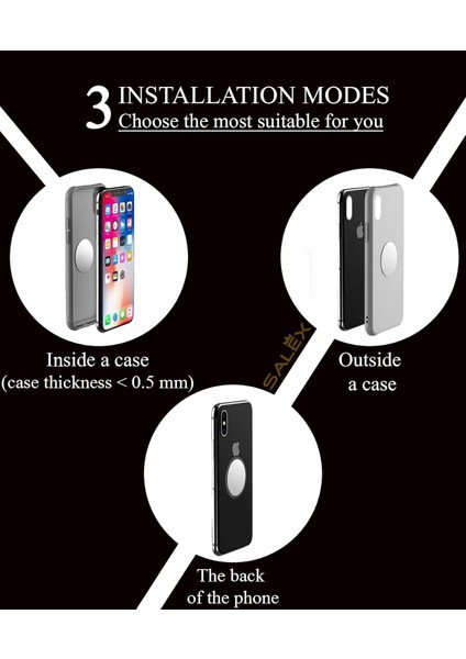 Sarı Güneş Baskılı Yedek Metal Plaka Seti. Manyetik Araç Telefonu Tutucular, Duvar ve Havalandırma Montaj Parçaları, Kılıflar, Mıknatıslar Için Deliksiz 4 Yuvarlak Demir Diskten Ol (Yurt Dışından) modelleri