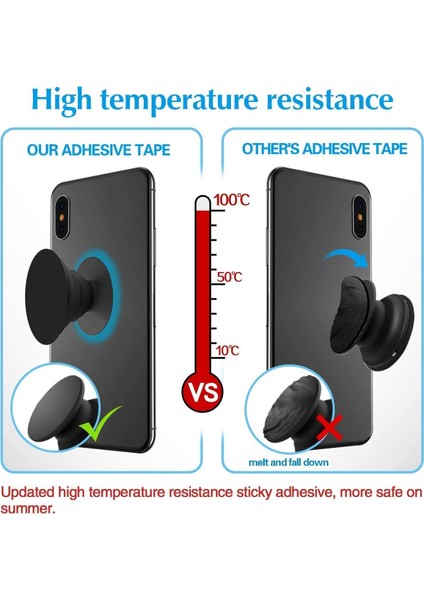 Çift Taraflı Telefon Tutucu Değiştirme Kiti. 32 Parça Dikdörtgen 3m Vhb Yapışkan Bant (1,77" x 2,56" / 45 x 65 Mm). Ev Duvarı, Ofis Masaları, Manyetik Araç Montaj Parçaları Için Çı (Yurt Dışından) fiyatları