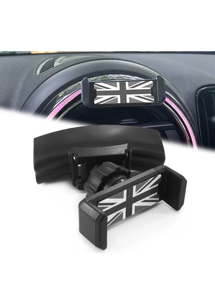 Cooper Clubman Countryman Paceman Hatchback F54 F55 F56 F60 2022+ Akıllı Telefon Destek Sepeti (F54F55F56F60 2022+ Gri) Için Araç Kızağı ile 360° Dönebilen Telefon Tutucu Gps Barda (Yurt Dışından)