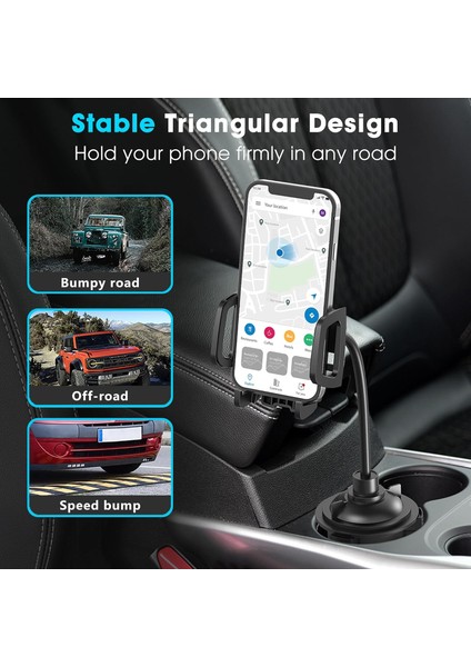 Araba Için Bardak Tutucu Telefon Bağlantısı, Cep Telefonu Tutucu Araba, Araba Kamyonu Için Evrensel Ayarlanabilir Deve Boynu Bardak Telefon Tutucu, Iphone, Samsung, Lg ve Tüm Cep T (Yurt Dışından) modelleri