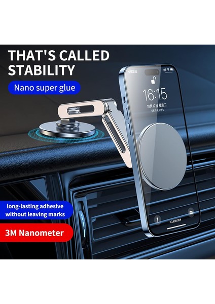 Cep Telefonu Tutucu Araba, Manyetik Araç Telefonu Tutucu, Metal Manyetik Araç Montajı, 360° Serbest Dönüş, Tüm Cep Telefonu Modellerine Uygun (Siyah) (Yurt Dışından) fiyatları