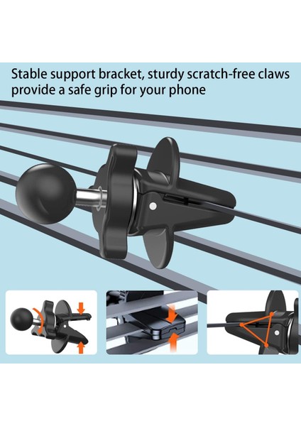 Araba Havalandırması Için Telefon Bağlantısı, Havalandırma Için Evrensel Otomatik Telefon Tutucu, Kaymaz Kolay Kelepçe Eller Serbest Kızağı, Çoğu Akıllı Telefonla Uyumlu Araç Içi A (Yurt Dışından) fırsatları