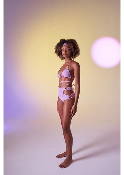 Delphi Yüksek Bel Bikini Altı Lila