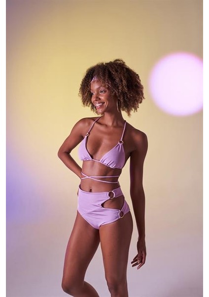 Delphi Yüksek Bel Bikini Altı Lila