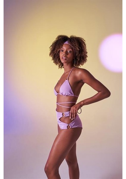 Delphi Yüksek Bel Bikini Altı Lila