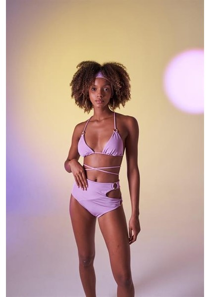 Delphi Yüksek Bel Bikini Altı Lila