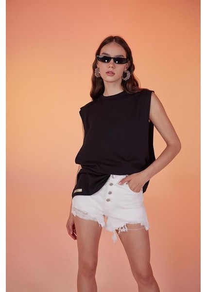 Army Oversize Tshirt Siyah