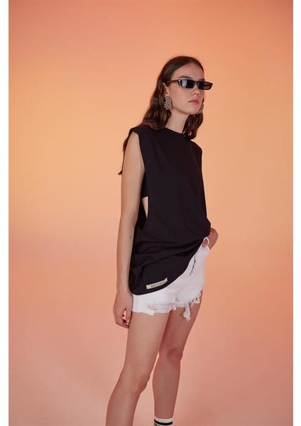 Army Oversize Tshirt Siyah