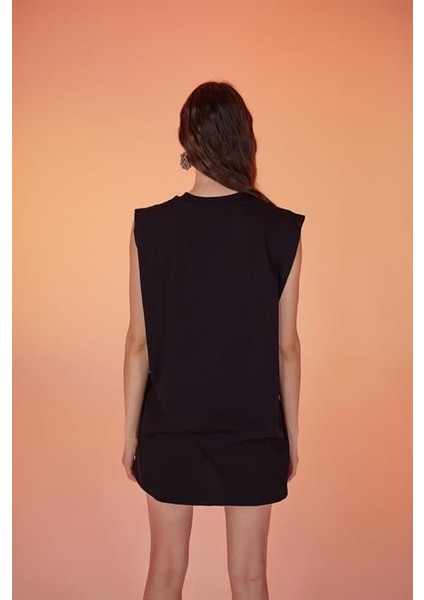 Army Oversize Tshirt Siyah