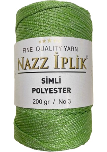 Simli Polyester Makrome El Örgü Ipi 200 gr