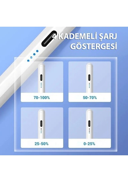 Ios Android Windows Uyumlu Tablet Telefon iPad Yazı Çizim Kalemi