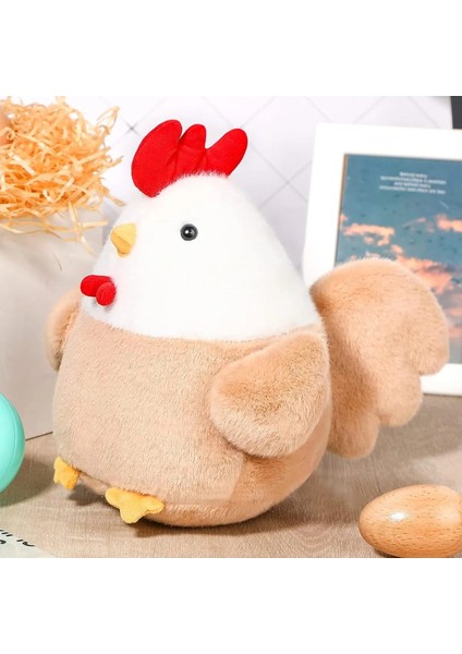 Tavuk 35 cm Sevimli Peluş Oyuncak, Hediyelik Oyuncak, Bebek Yastığı