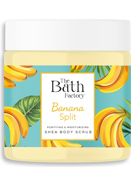 The Bath Factory Nemlendirici ve Arındırıcı Shea Vücut Peelingi - Muz Aromalı 300GR