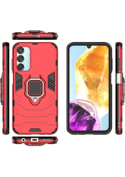 Samsung Galaxy M15 /F15 5g Darbeye Askeri Damla Yüzük Telefon Kılıfı (Yurt Dışından)