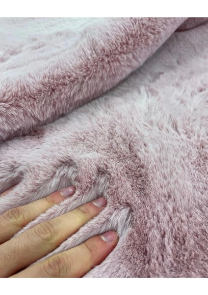 Tavşan Tüyü Yuvarlak Peluş Pembe fiyatları