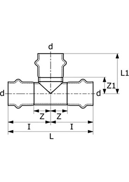 Paslanmaz Tee (15X15X15X1,5 Mm) (Defender)