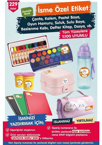 Tuğset Etiket Okul Etiketi Pikachu Kalem Defter Etiketi Özel Isim Yazılabilen Etiket Seti - Isim ETIKETI-T574-OE62