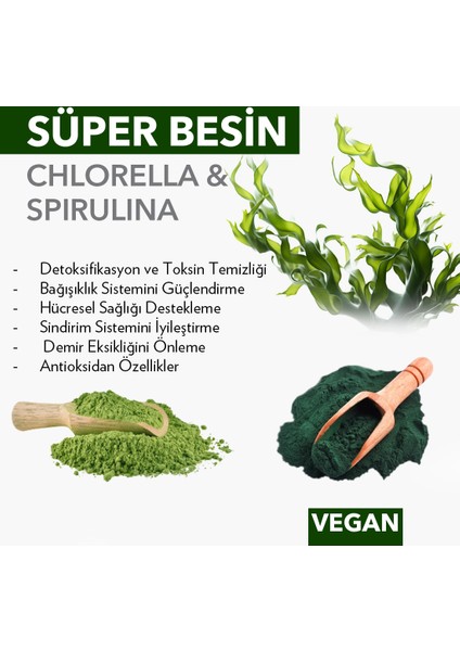 Organik Chlorella Tozu Katkısız 50 gr
