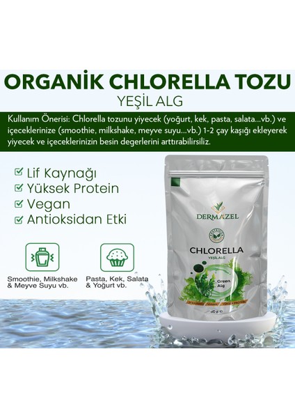 Organik Chlorella Tozu Katkısız 50 gr
