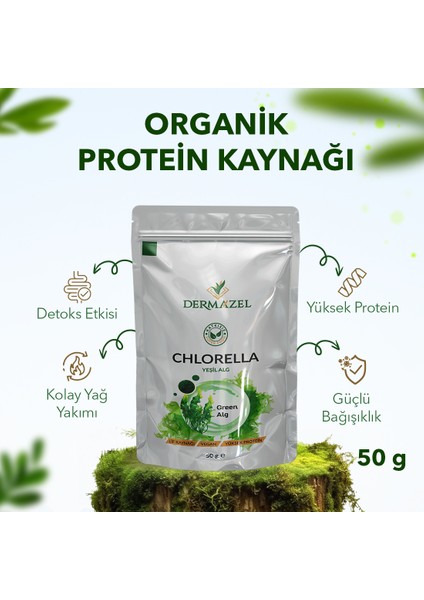 Organik Chlorella Tozu Katkısız 50 gr