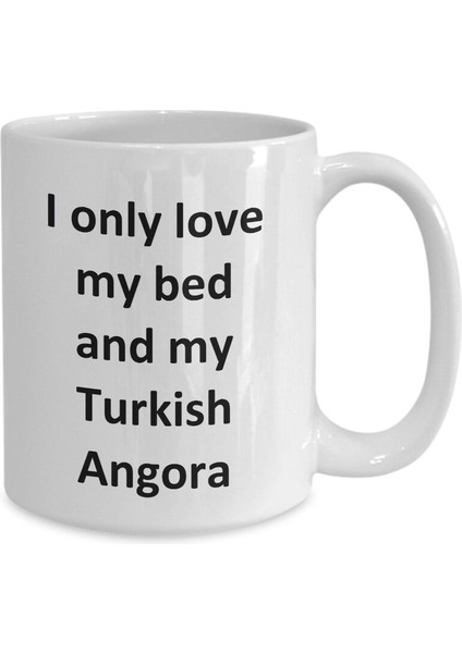 Komik Türk Angora Kupa - Türk Angora Kedisi Kahve Fincanı - Ingilizce Kahve Kupa
