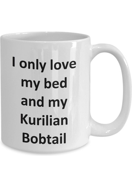 Komik Kurilian Kısa Kuyruklu Kupa - Kurilian Kısa Kuyruklu Kedi Kahvesi C - Ingilizce Kahve Kupa