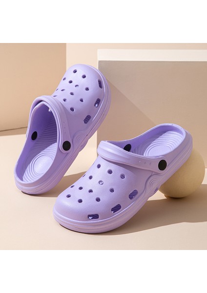 Yaz Croc Ayakkabı Kadın Yaz Dış Giyim Eva Plaj Internet Ünlü Kaymaz Yarım Paket Sandalet Kadın Baotou Sandalet (Yurt Dışından)