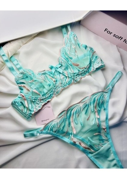 Es Lingerie Lovely Mint Bralet Takım