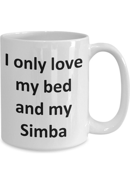 Esprili Simba Kupa - Kupa Bardak Simba Kedi Kahve Fincanı - Ingilizce Kupa Bardak